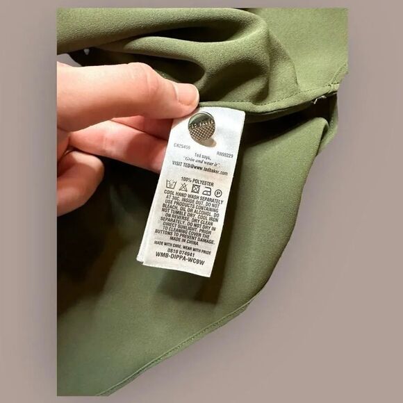 Ted Baker Green Flowy Tank - Picture 3 of 4